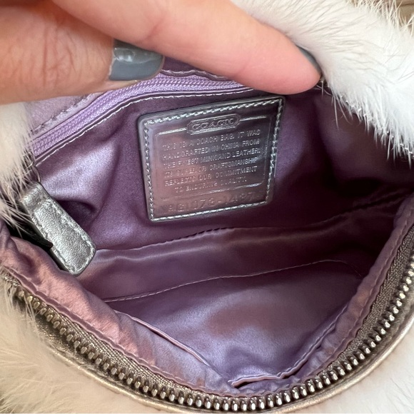 NWT Coach Poppy Mink Fur and Leather Trim Evening Bag -- RARE!! - Picture 10 of 15